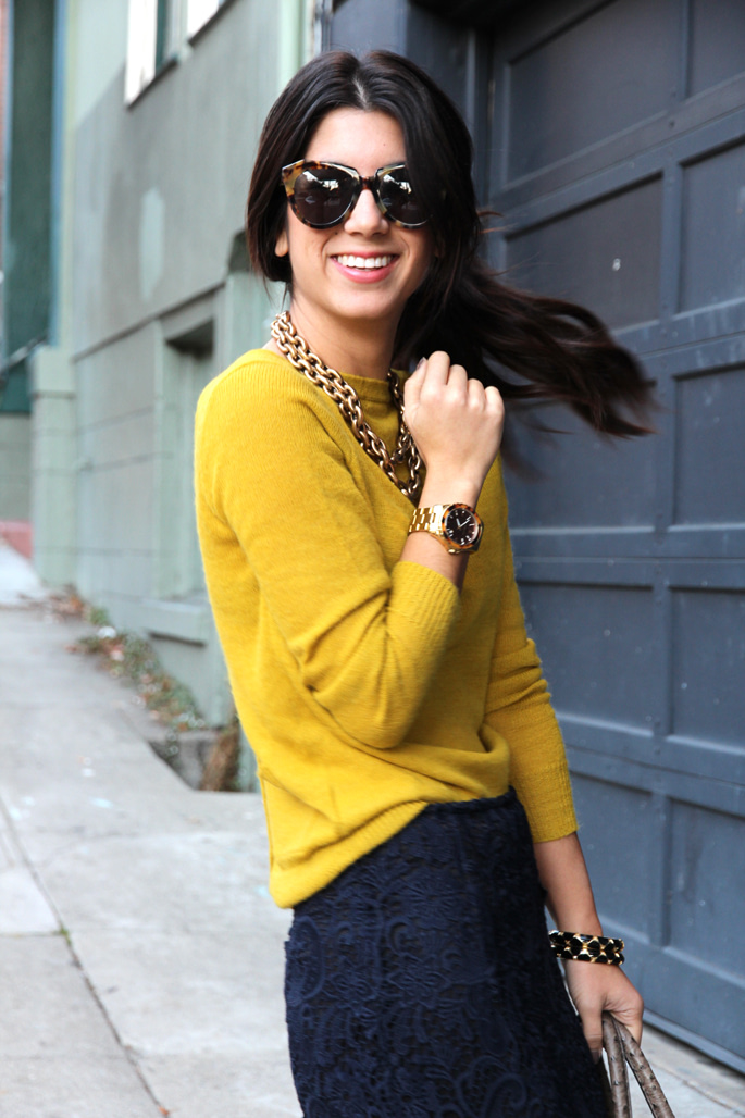 J crew store yellow cardigan
